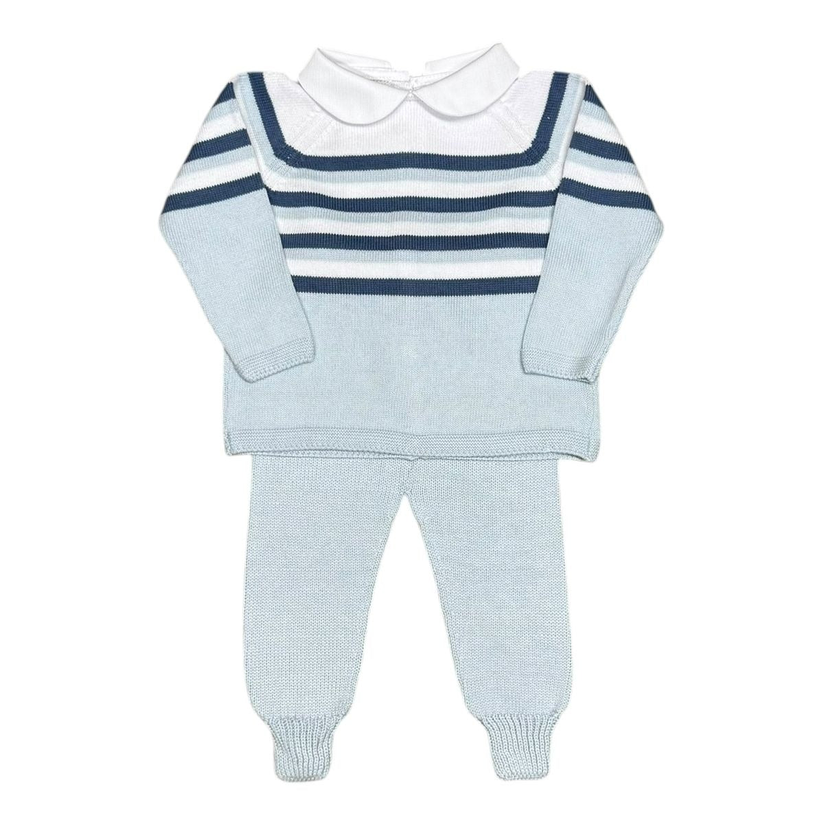 Mi Lucero Collar Stripe Jogger Set 5210