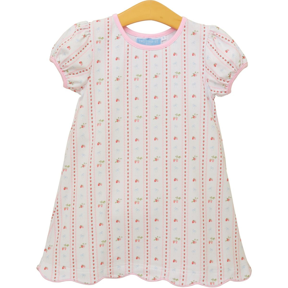 Trotter Street Kids Berry Sweet Scalloped Dress TSK-02708 5301