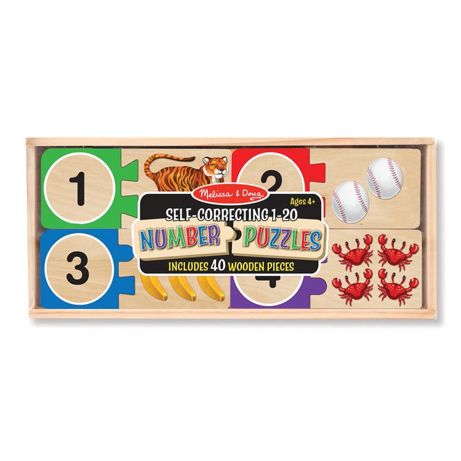Melissa & Doug 1-20 self correcting number puzzles