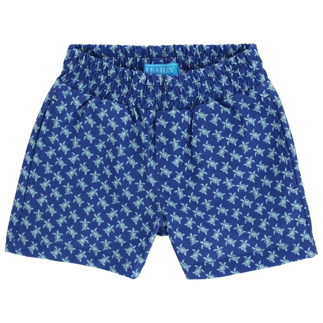 J. Bailey Performance Pull On Short Blue Turtles 1027-Seaside 5301