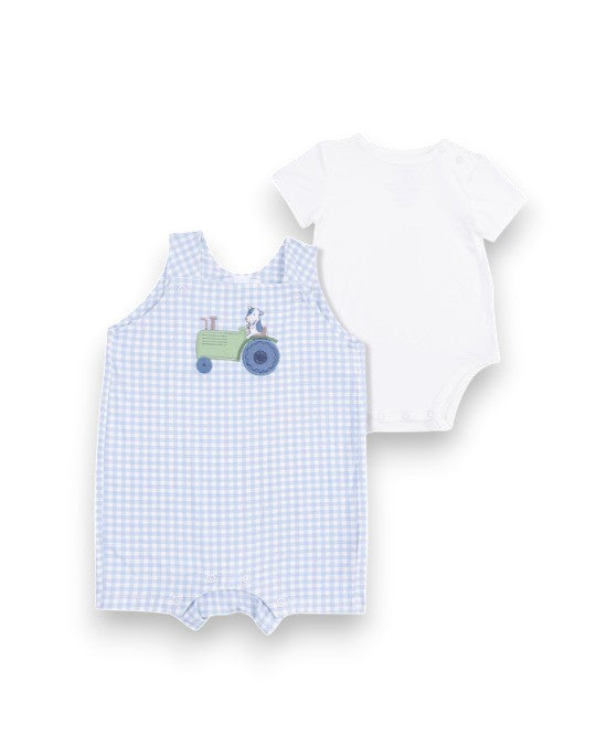 Angel Dear Cute Farm Animals Applique Shortie W/Short Sleeve Bodysuit 167S-S26-CFA 5302