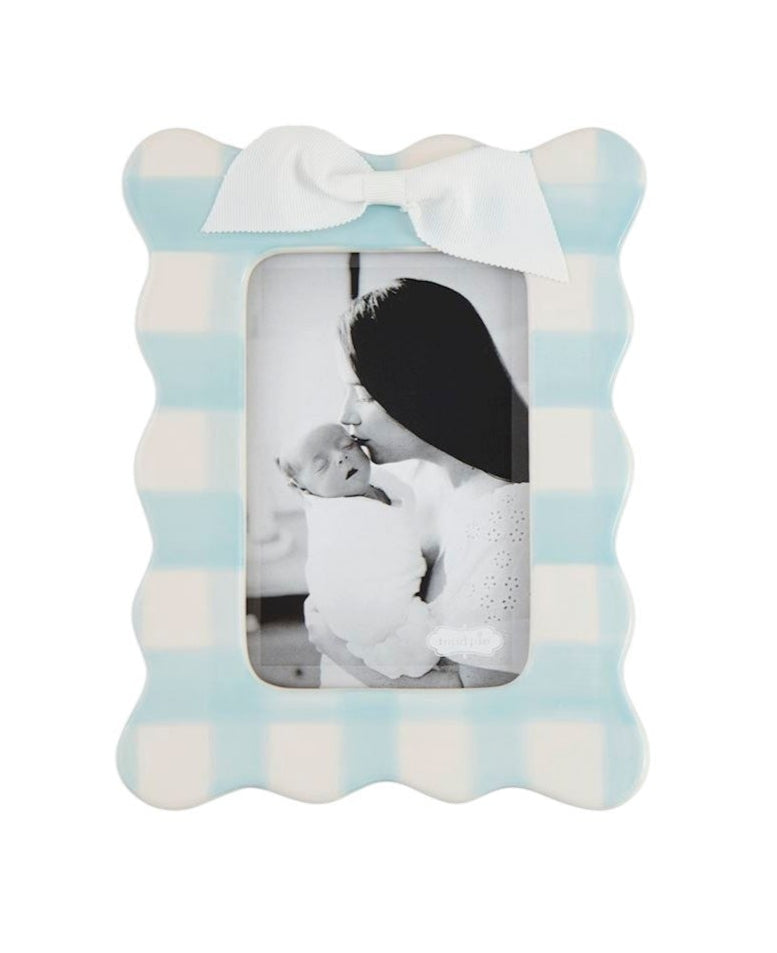 Mud Pie gingham bow frame