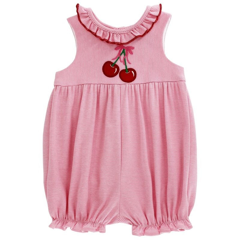 Bailey Boys Cherry Jubilee Short Knit Romper 26110-ROSK 5301