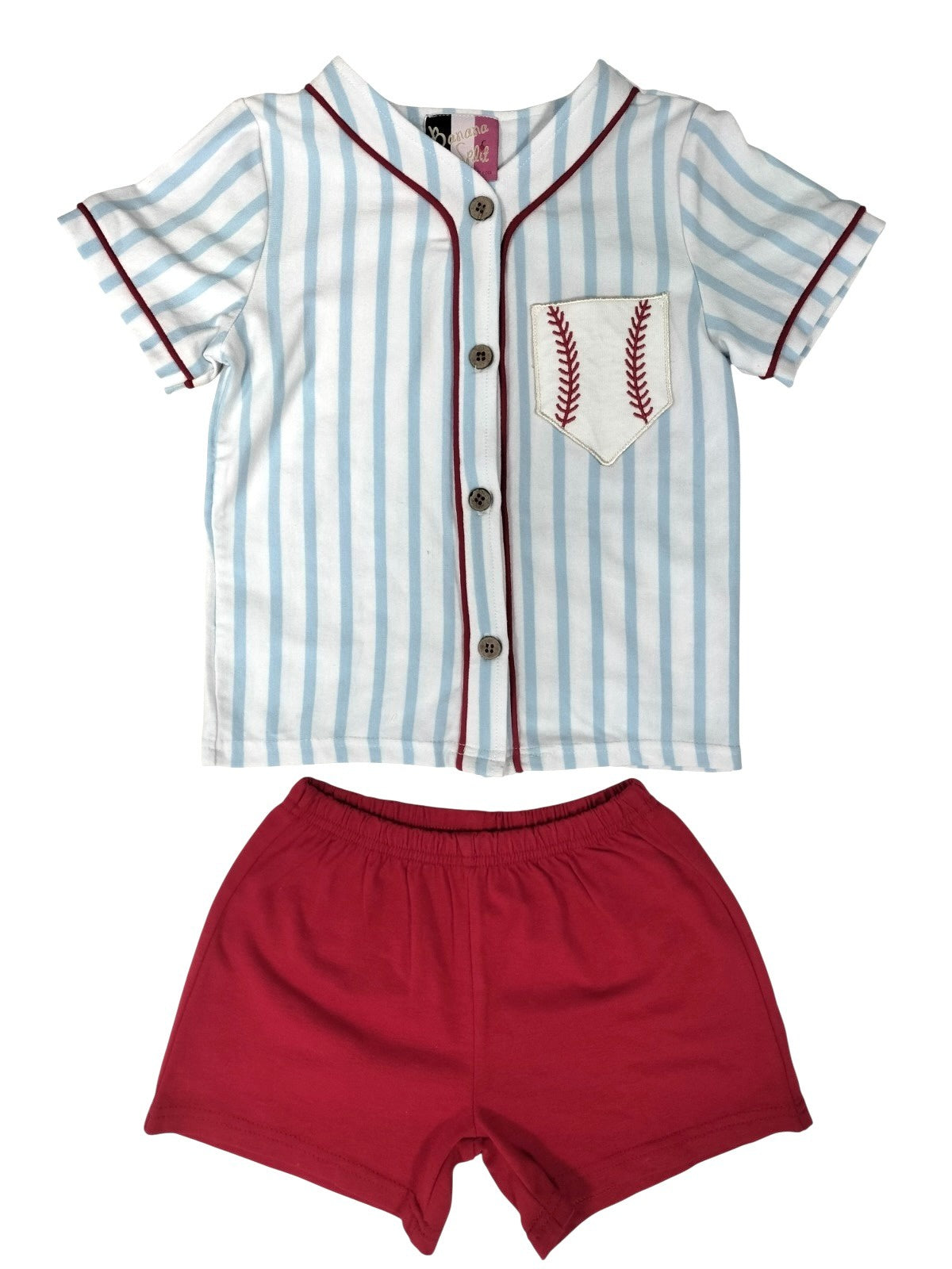 Banana Split Hey Batter Batter Boys Short Set 303 5301