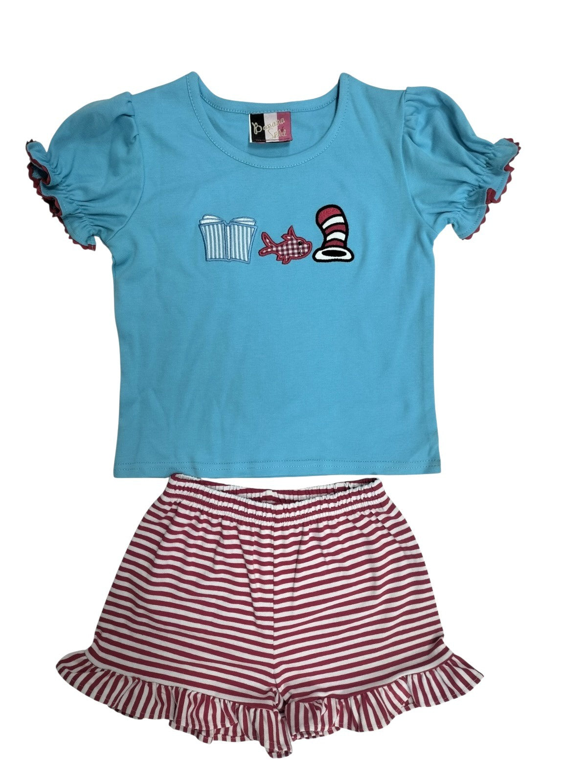 Banana Split One Fish, Red Fish Girls Short set 309 5302