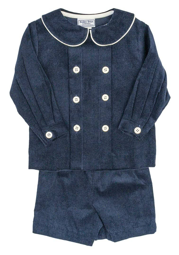 Bailey Boys Cord Dressy Short Set FAll 25 5209