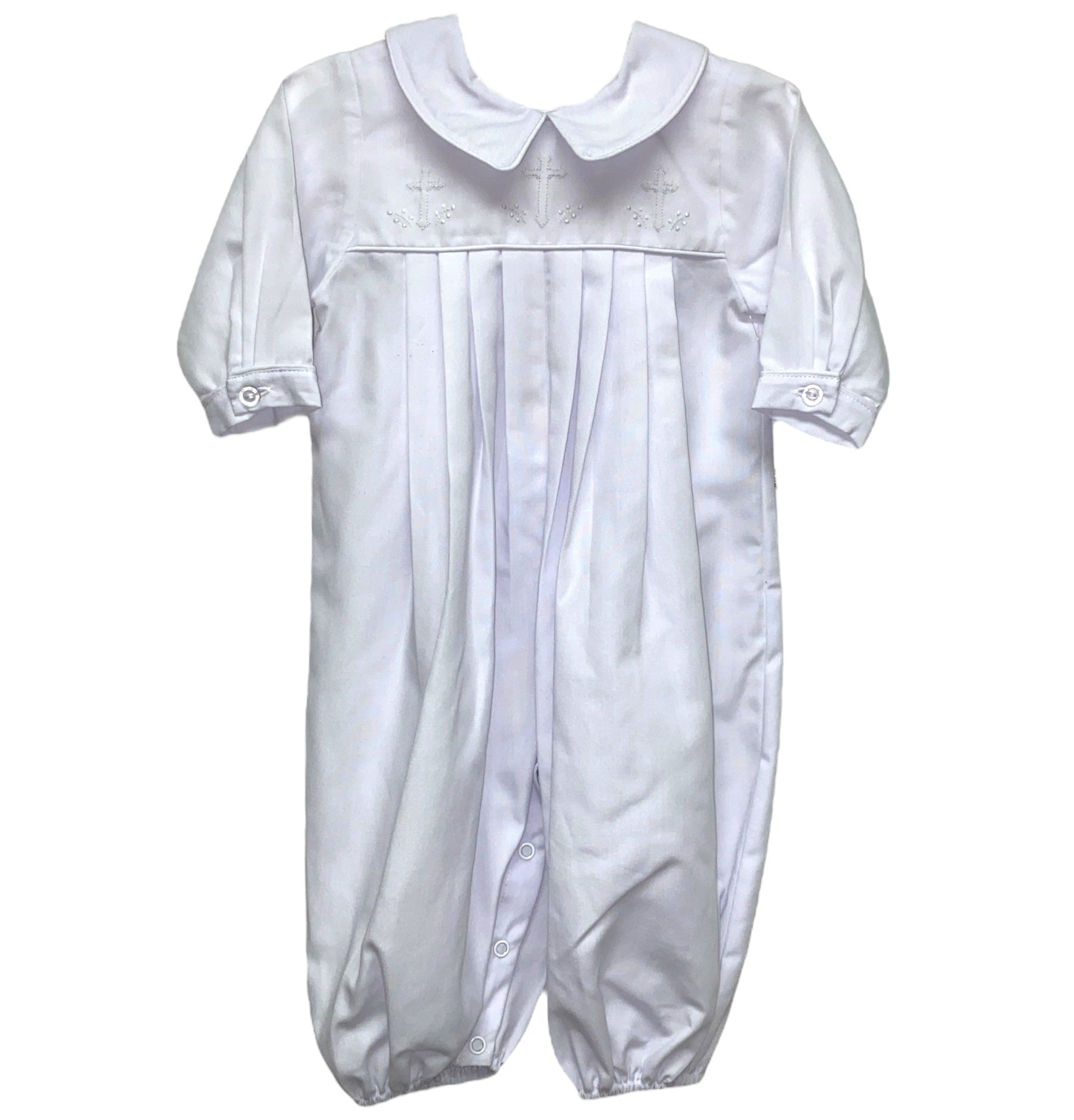 Auraluz White Cross Shadow Emb Longall 685 5207