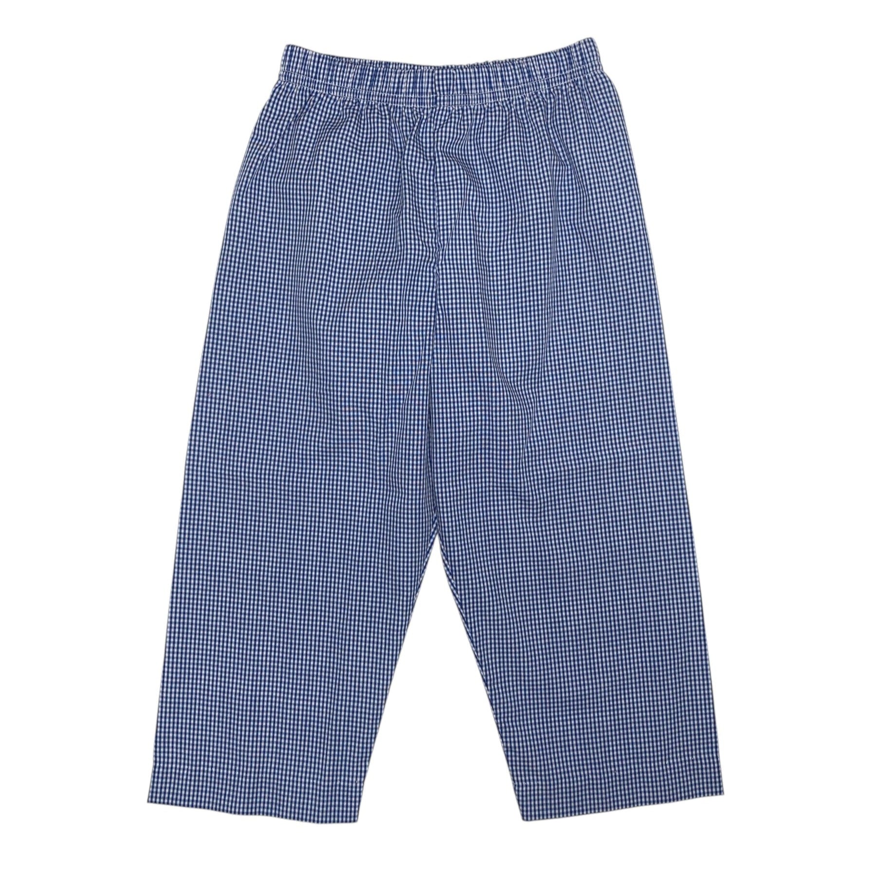 NameDropper PL Leo Pant Royal Blue Mini Gingham 5208