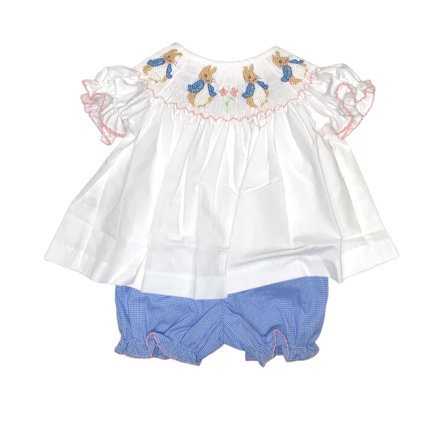 Lulu Bebe Peter Bunny Smocked Bloomer Set EMMA-B-6-PBUN 5301