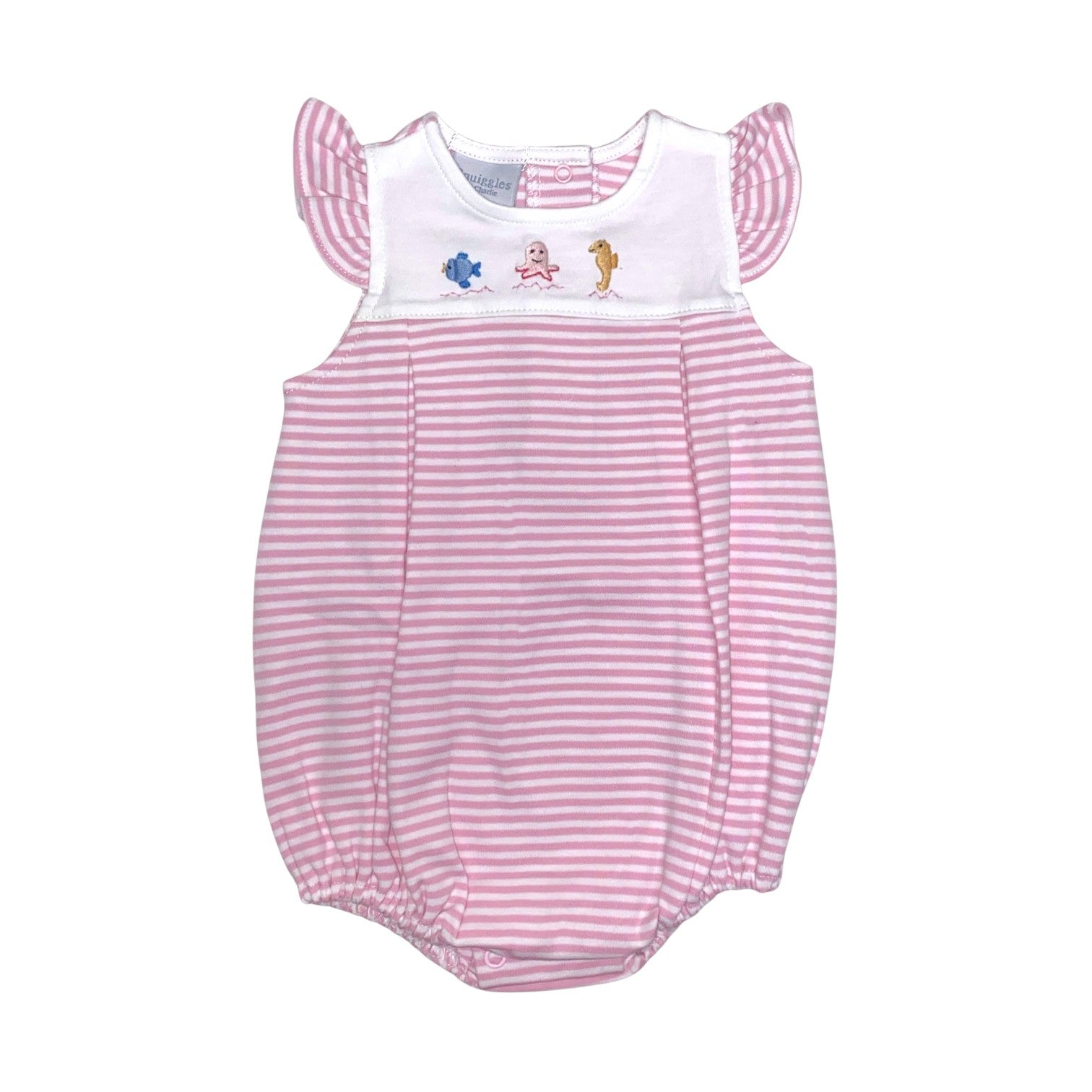 Squiggles Mini Sea Creatures Sleeveless Romper W/Angel Wings 306/M328G 5301