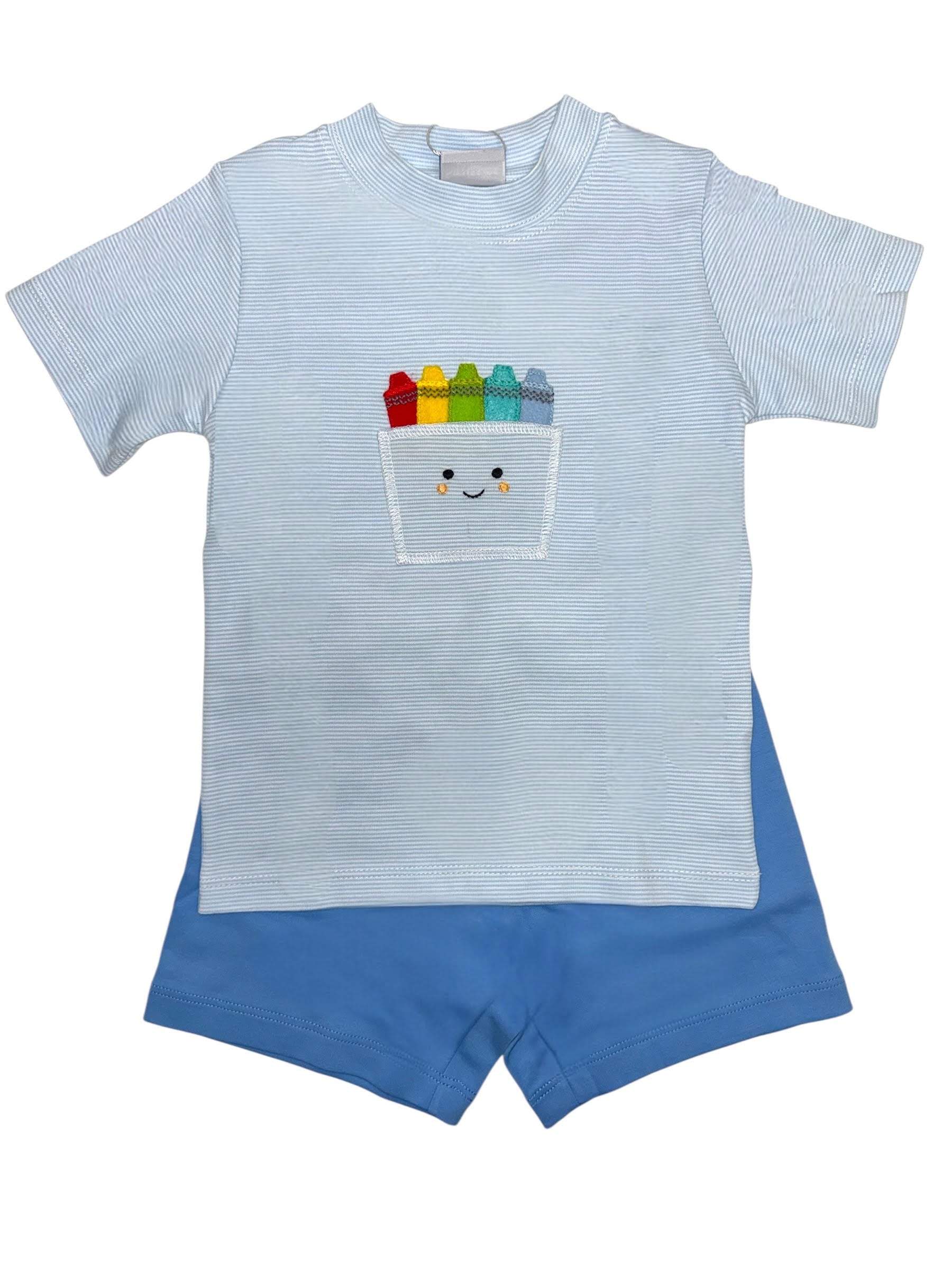 Squiggles Happy Art S/S Tee Shirt & Short Set 94P/726 5301