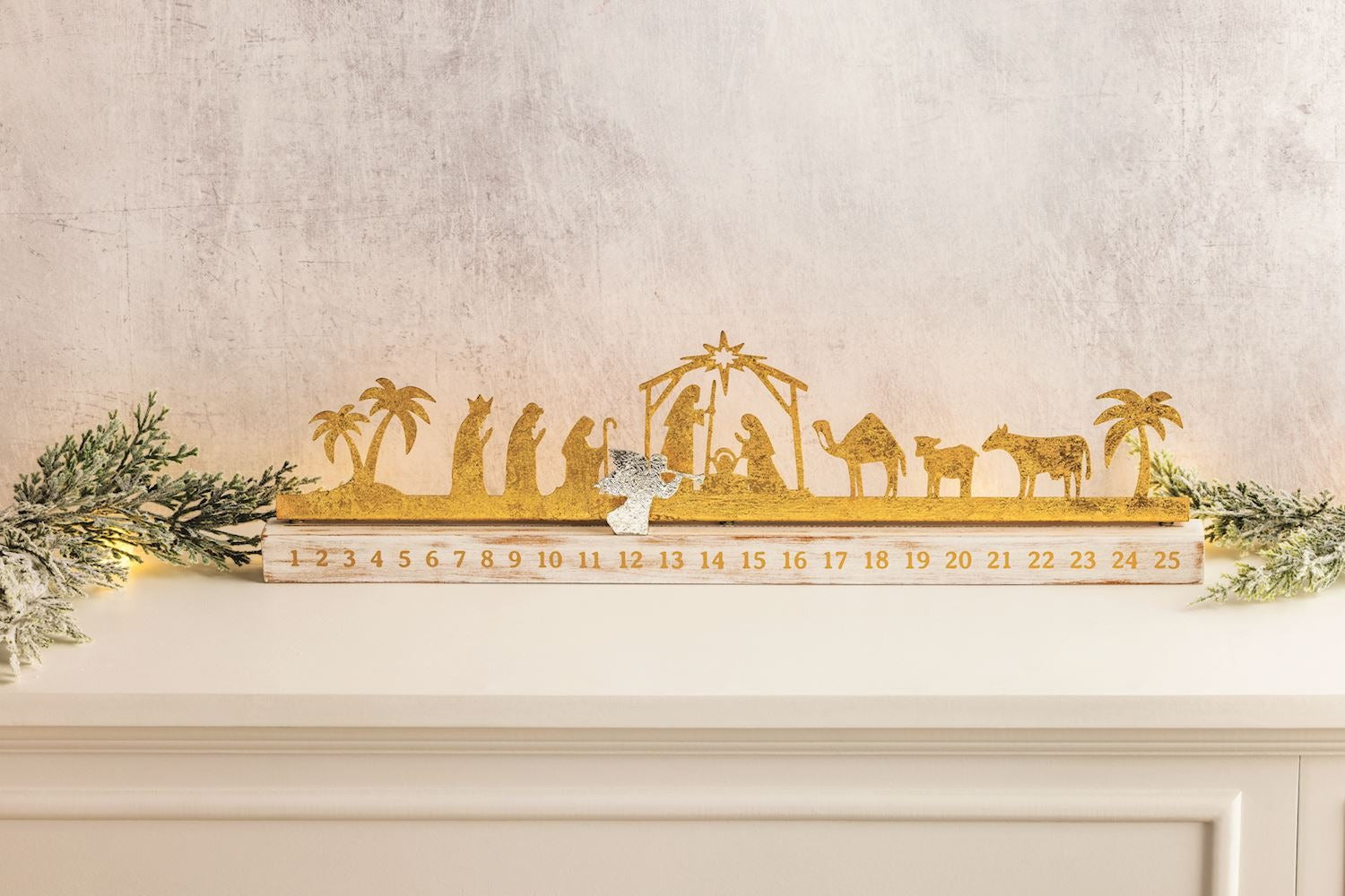 Mud Pie Gold Nativity countdown