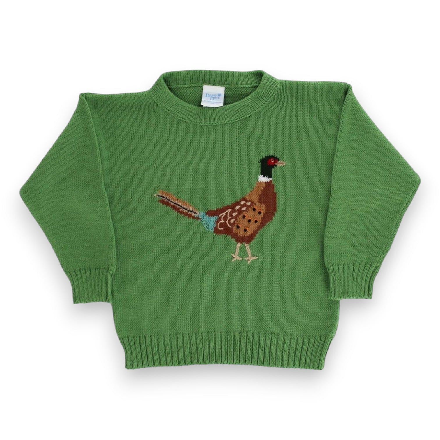 Bailey Boys Crew Neck Sweater Pheasant/Sage 460-SWT 5308