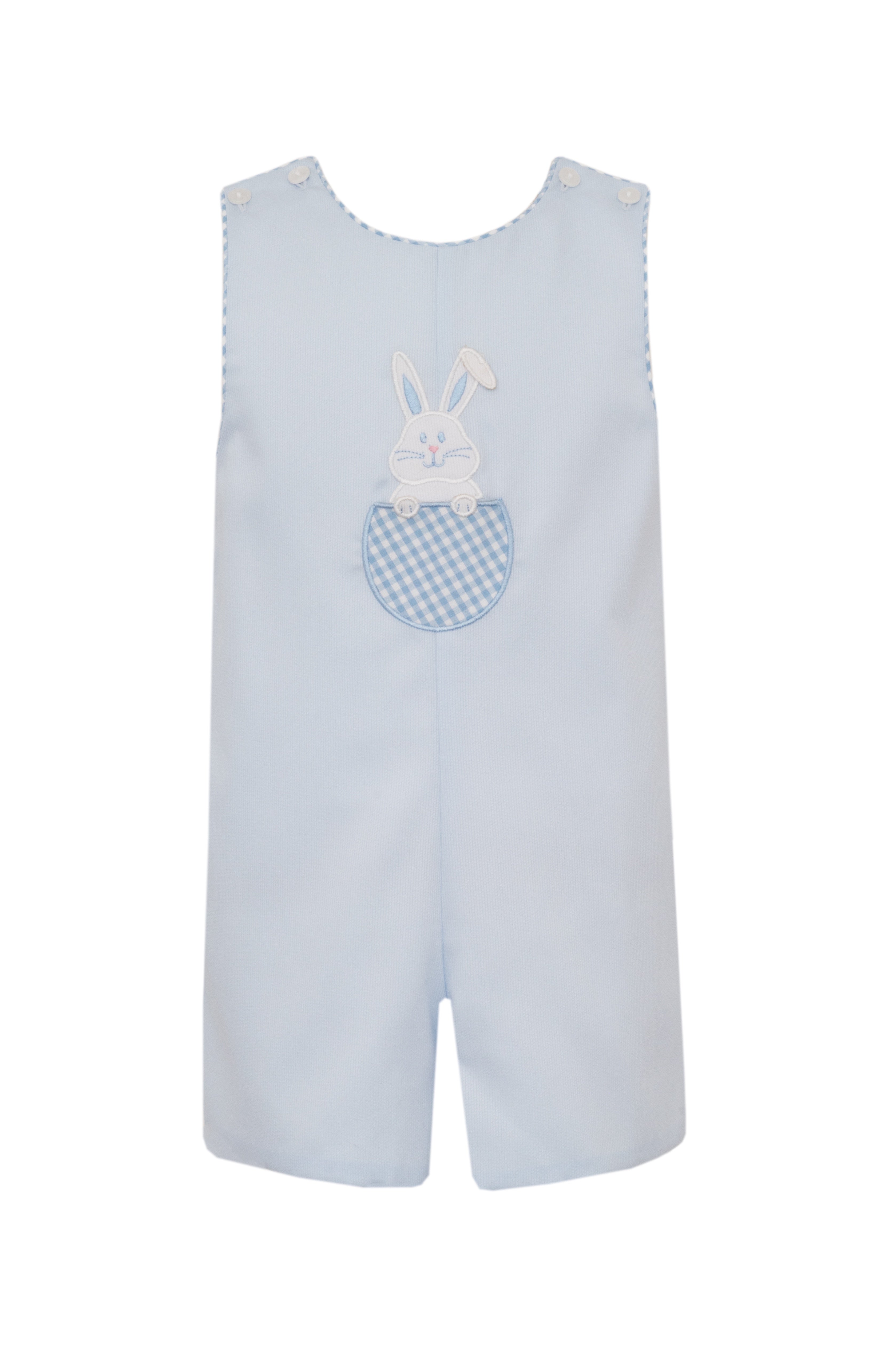 Claire & Charlie Bunny Lt Blue Pique Boy's Jon Jon 5001K-CS26 5212