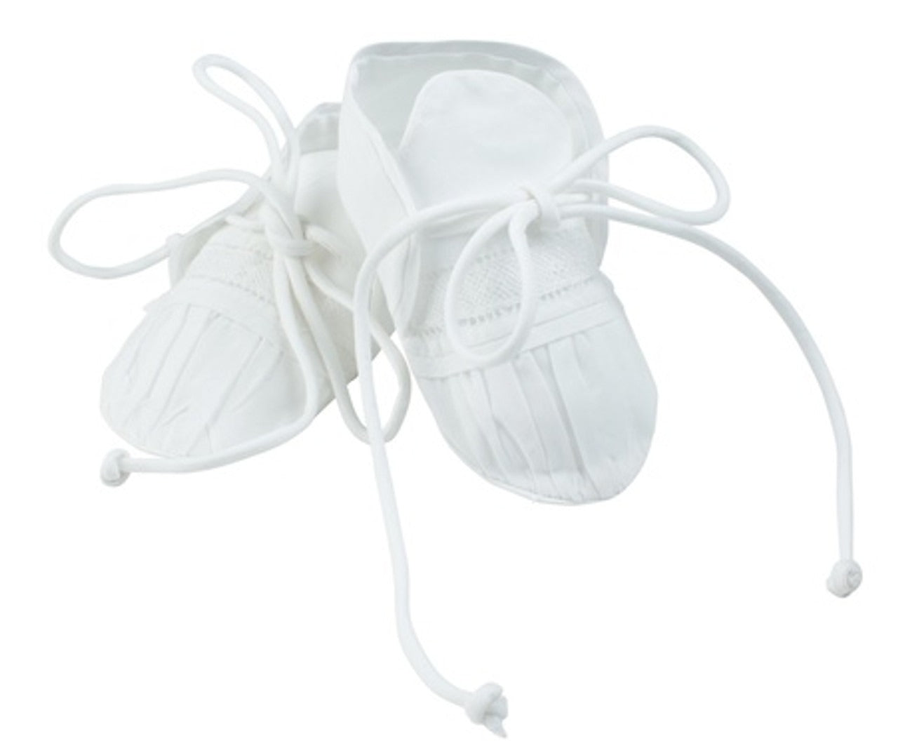 Feltman Booties Boy W/Lace Insert Whte 5950R 4704