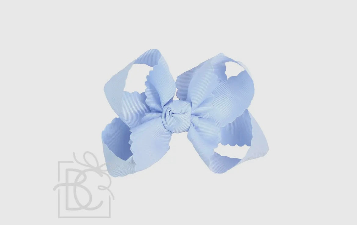 Beyond Creations Large Scalloped Edge Bow w/knot