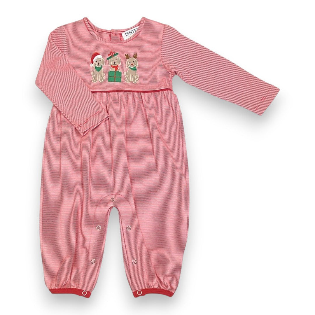 Ishtex Dog Trio Girl's Romper 6F158 5309