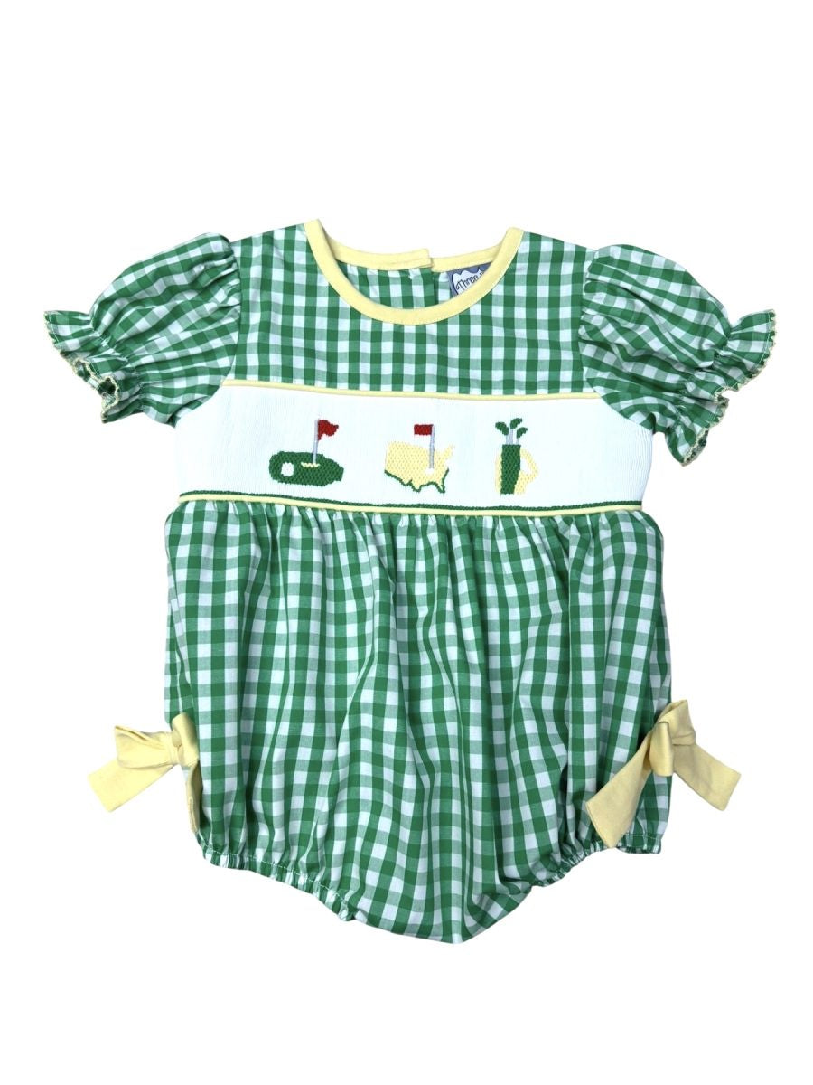Three Sisters Golf Smocked Girls Bubble 713 5301
