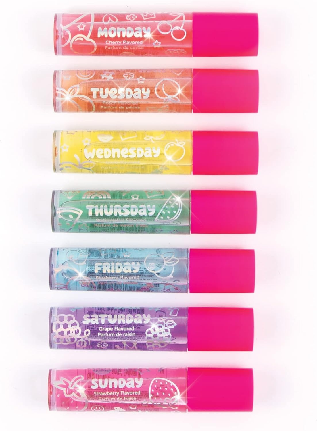 Make it Real Days of the Week Roller Ball Lip Gloss Set