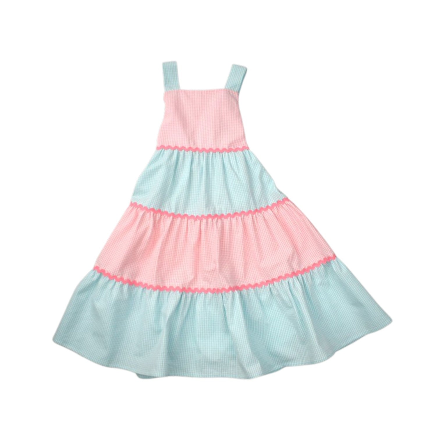 Funtasia Too Pink Green Tiered Dress 77160 5301