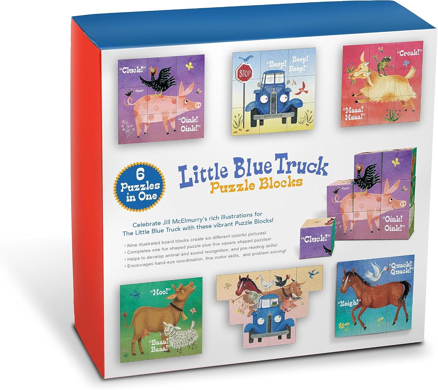 Yottoy Little Blue Truck Puzzle blocks