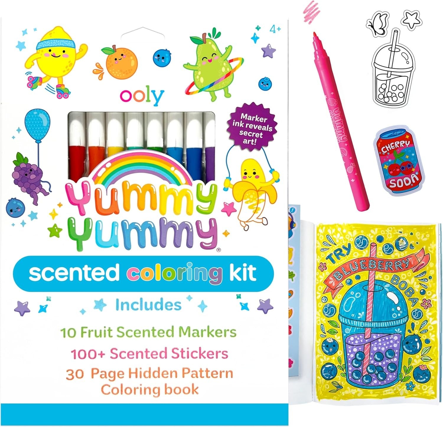 Ooly Yummy Yummy: Scented Coloring Kit - Markers, Stickers, and Coloring Book