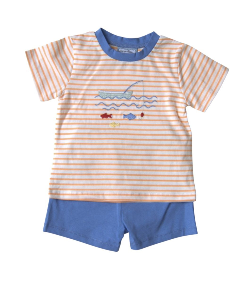 Three Sisters Gone Fishing Boys Short set 827 5301