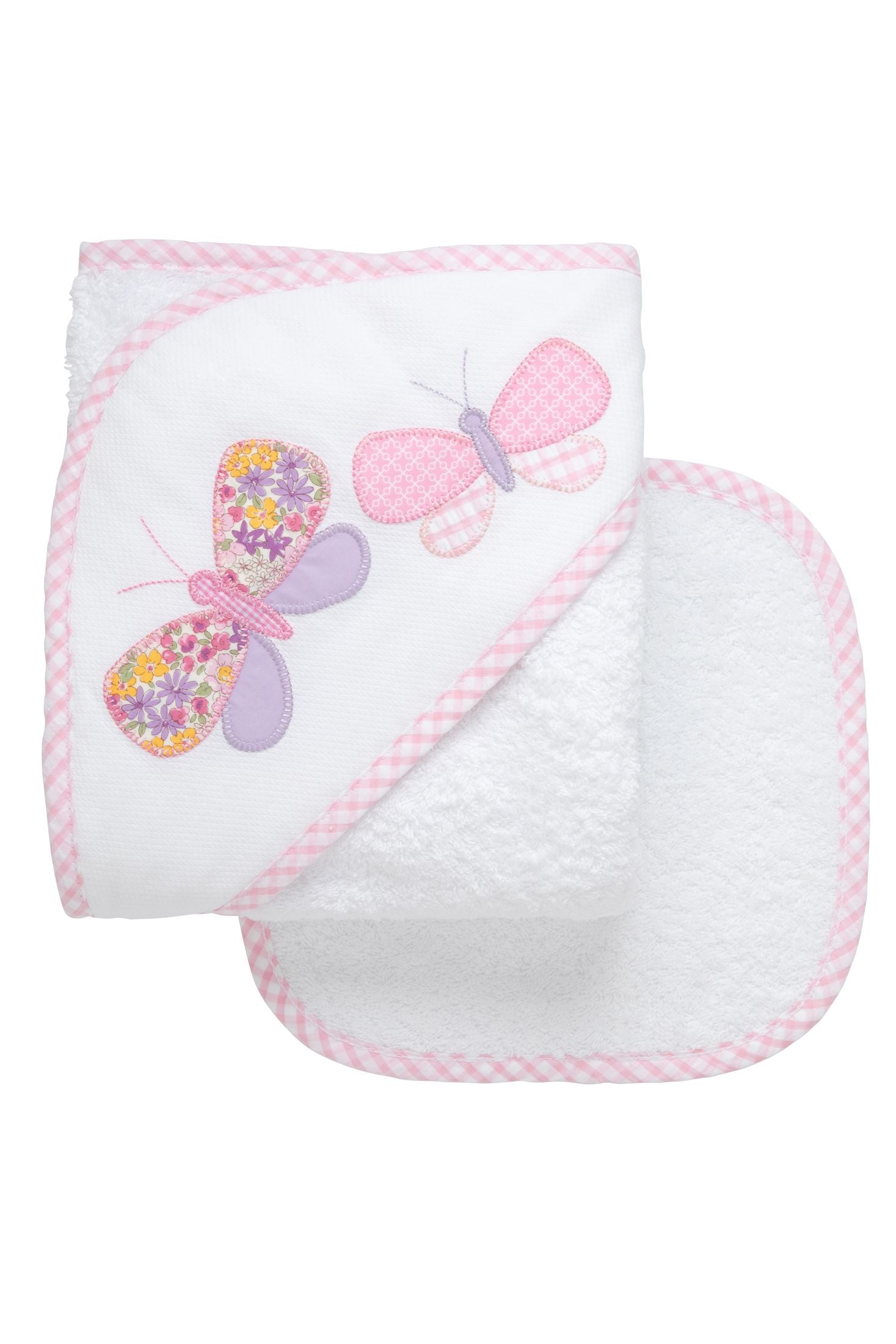 3 Marthas applique hooded towel set NEW