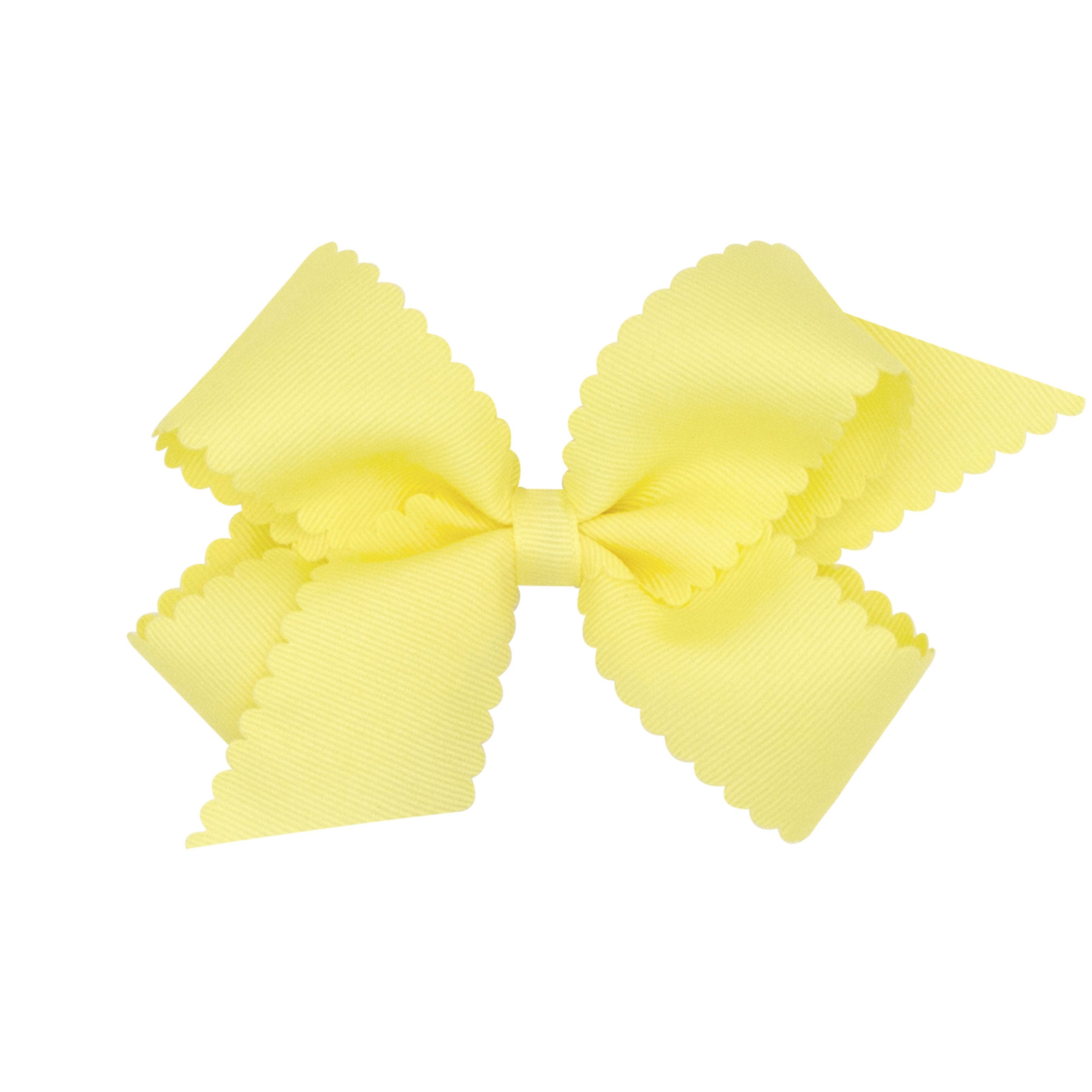 Wee Ones Medium Grosgrain Hair Bow w/ Scalloped Edge