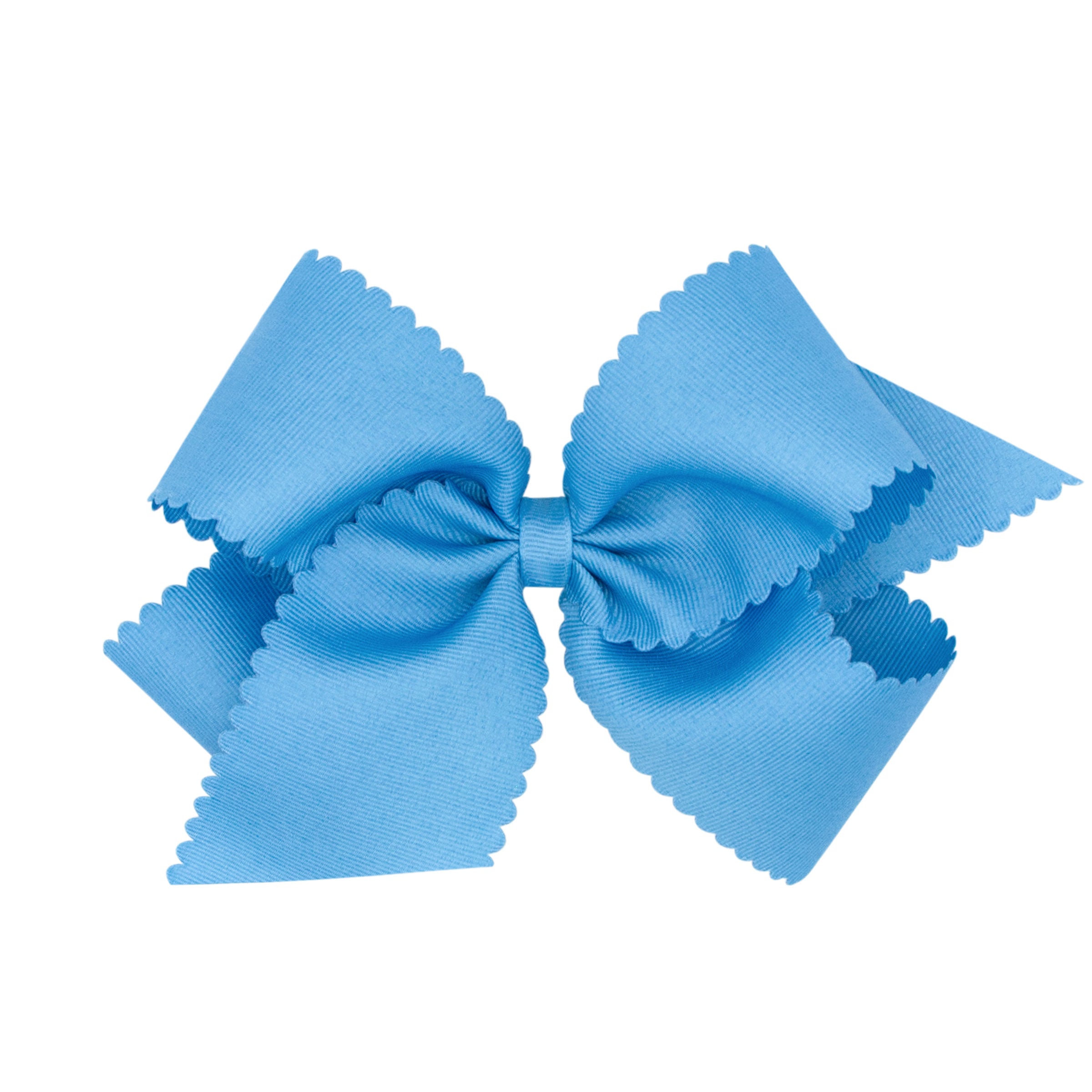 Wee Ones King Grosgrain Hair Bow w/ Scalloped Edge
