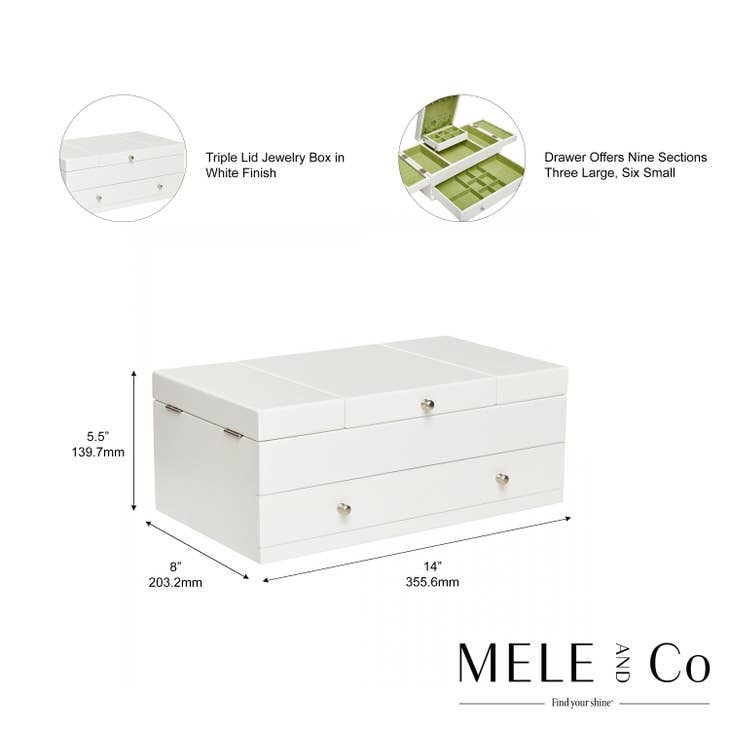 Mele & Co Everly Wooden Jewelry Box 00785S18