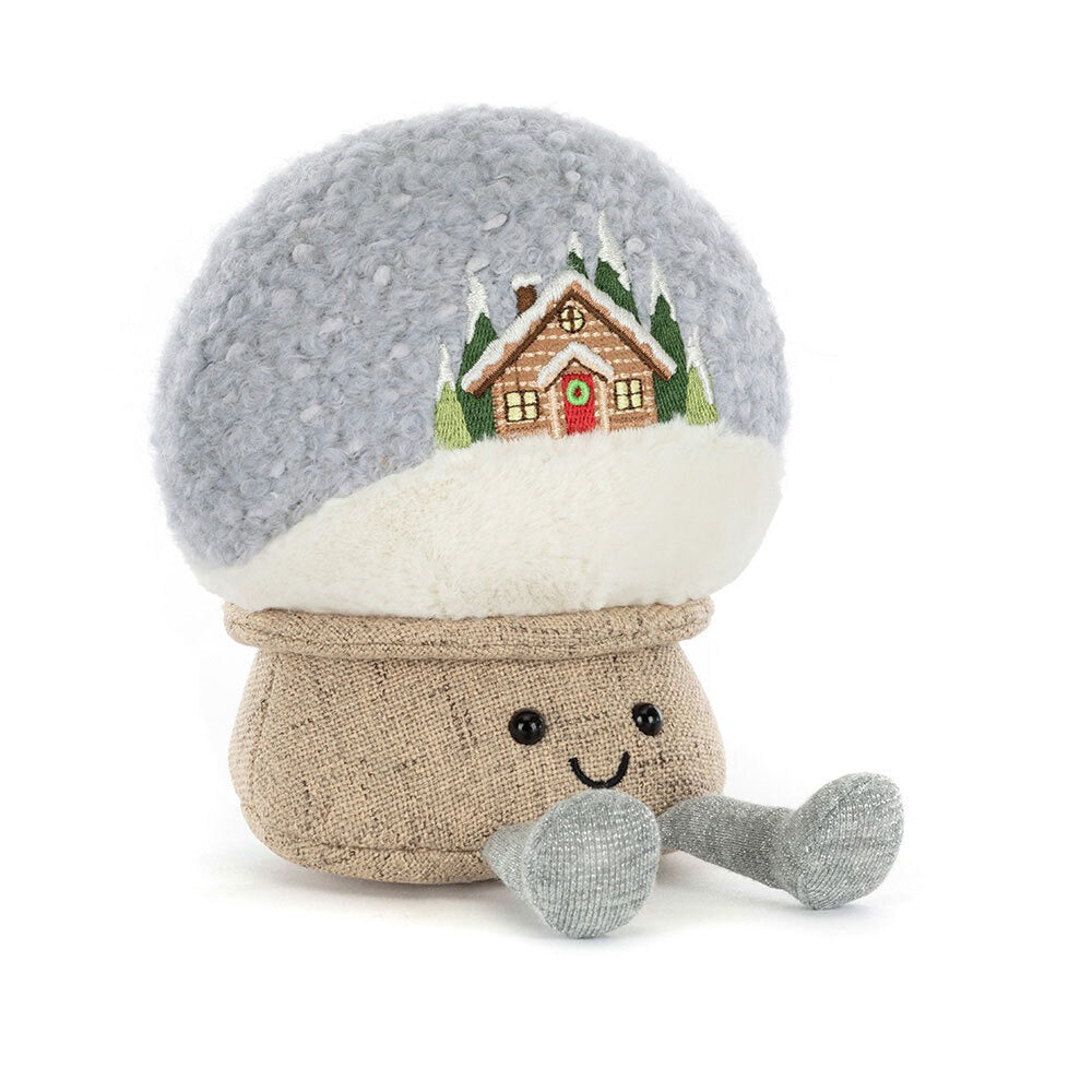  Amuseables  Globe スノードーム 家 JellyCat Amuseables Snow Globe
