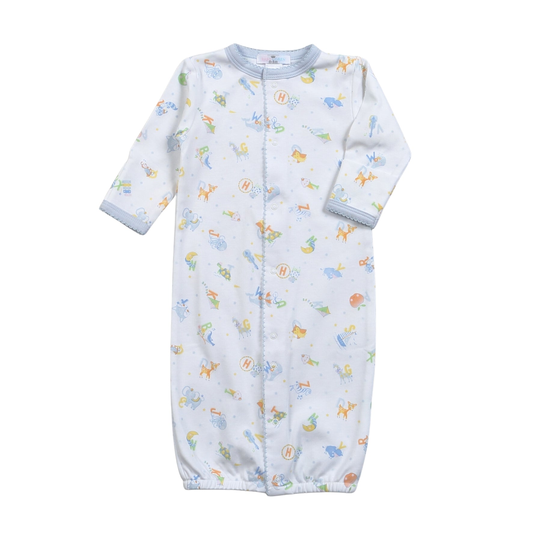 Baby Loren ABC Baby Pima Converter Gown 5101