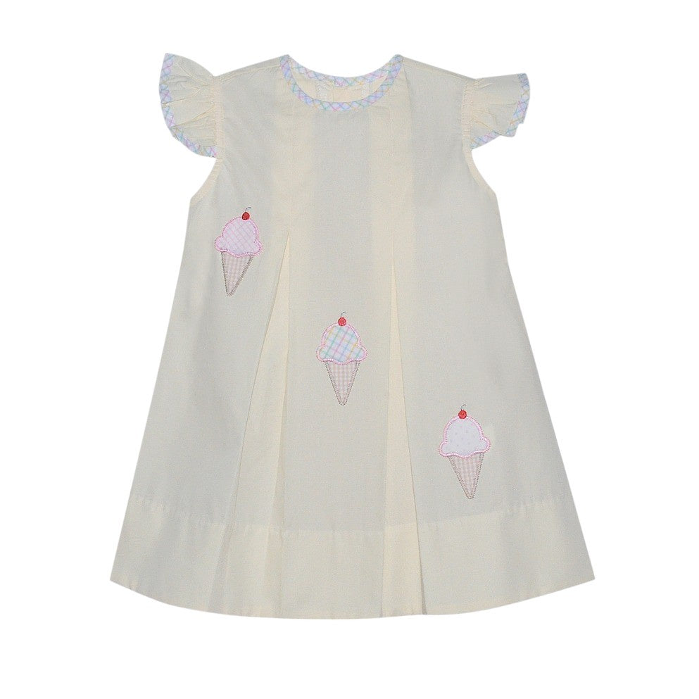 Remember Nguyen Yellow Reese Dress Ice Cream Cones 820D 5203