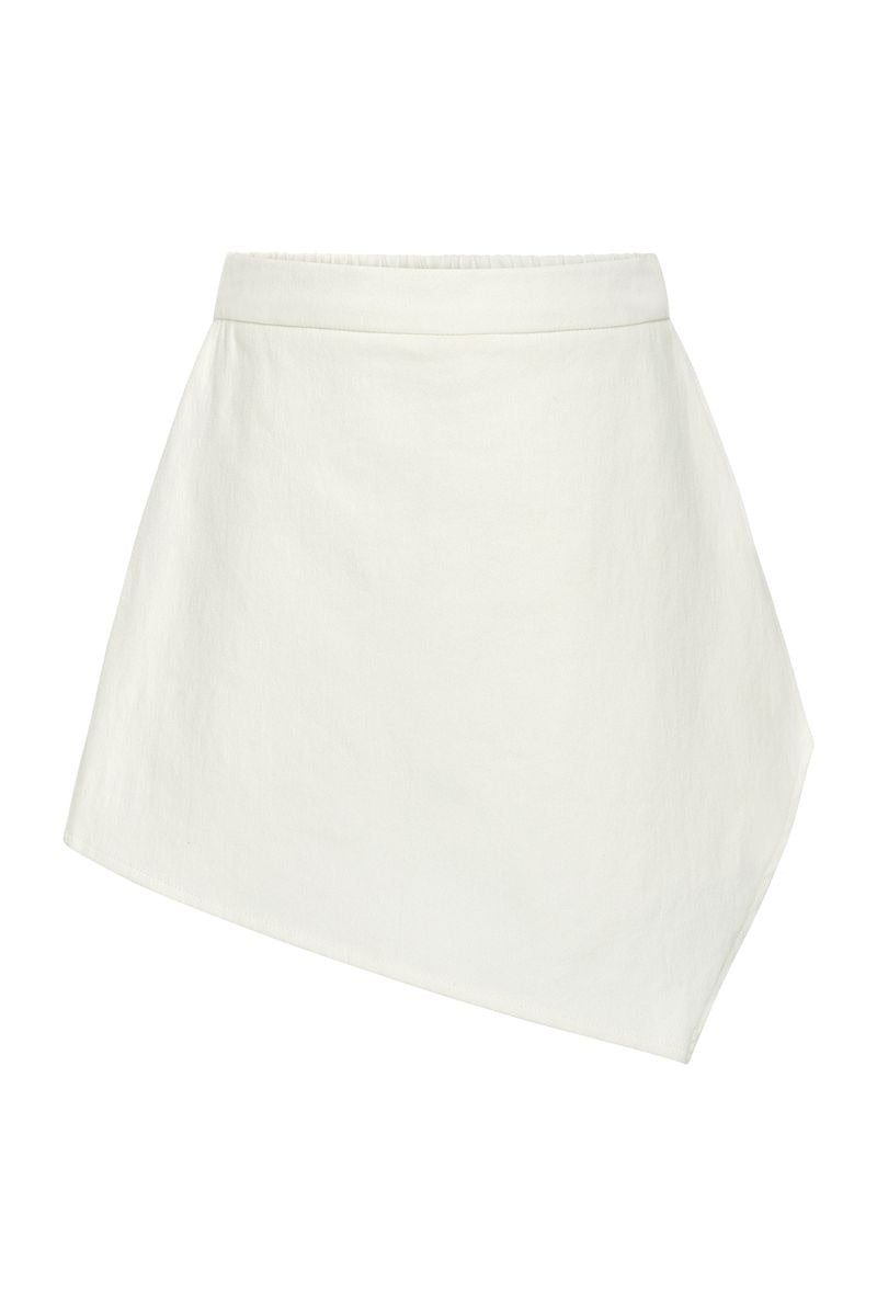 Pleat Alden Skort Off White Denim P-00002 5302