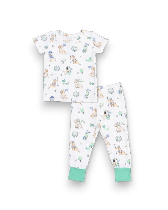 Angel Dear Country Club Dogs Short sleeve Loungewear Set 5303