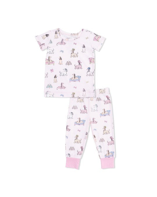 Angel Dear Fancy Hounds W/Bows Short Sleeve Loungewear 257-S26-AGD 5302