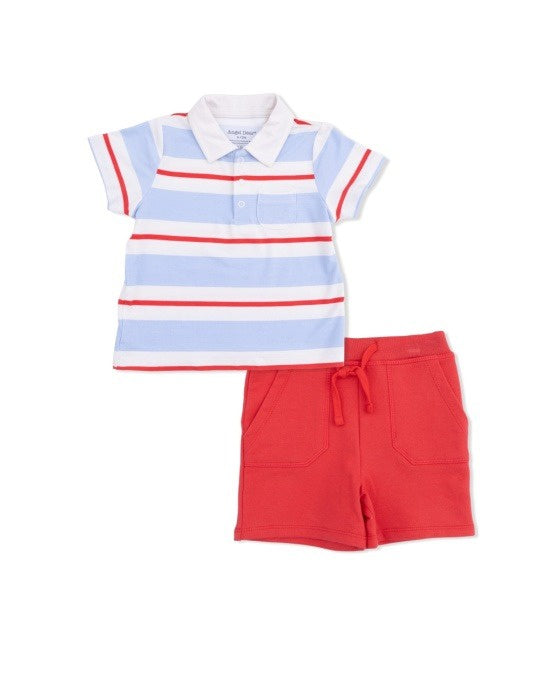 Angel Dear Preppy Rugby Polo W/Everyday Short 510F-S26-RSB 5302