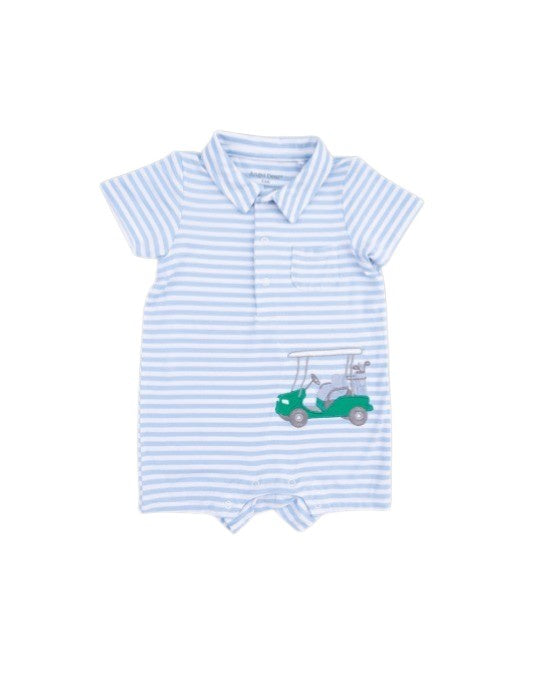 Angel Dear Striped Golf Polo Shortie 35-S26-BAS 5302