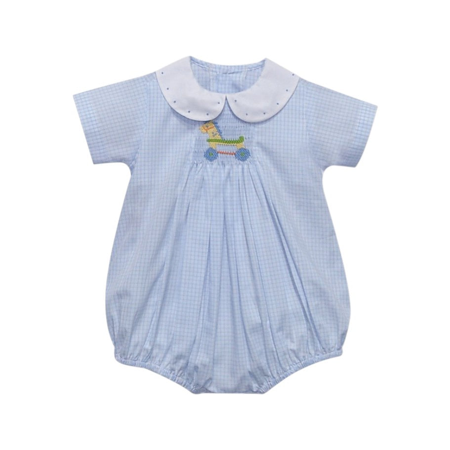 Baby Sen Blue Shay Apron Boy Bubble Vintage Horse BS1000BB 5302