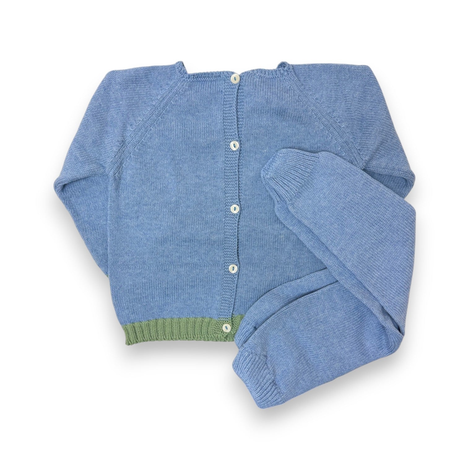 Mi Lucero Air Plane Jogger Knit Set Chambray/Navy/Sage/White U26241-U24003