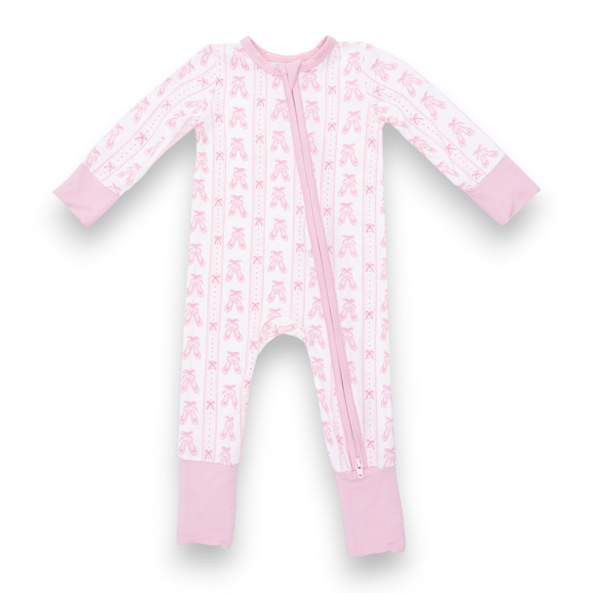 Angel Dear Ballet Shoes Ribbon Stripe Convertible Romper 126-F26-BSR