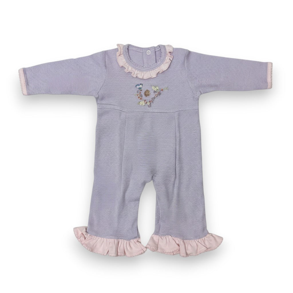 Squiggles Bird In Nest Coverall W/46 Ruffle 111/35/25MS 5308