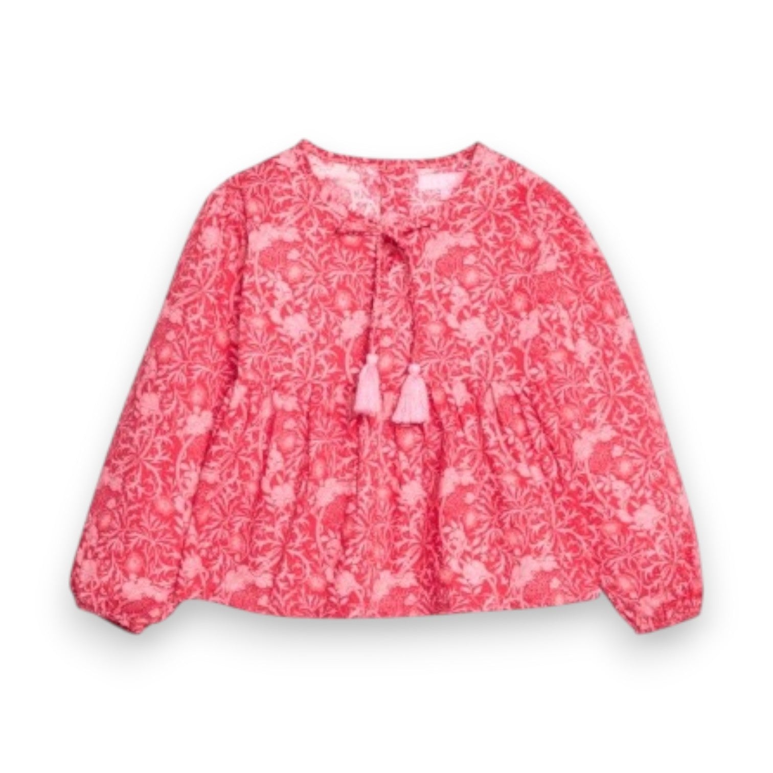 Bisby Riviera Top Cambridge Crimson Floral 5308