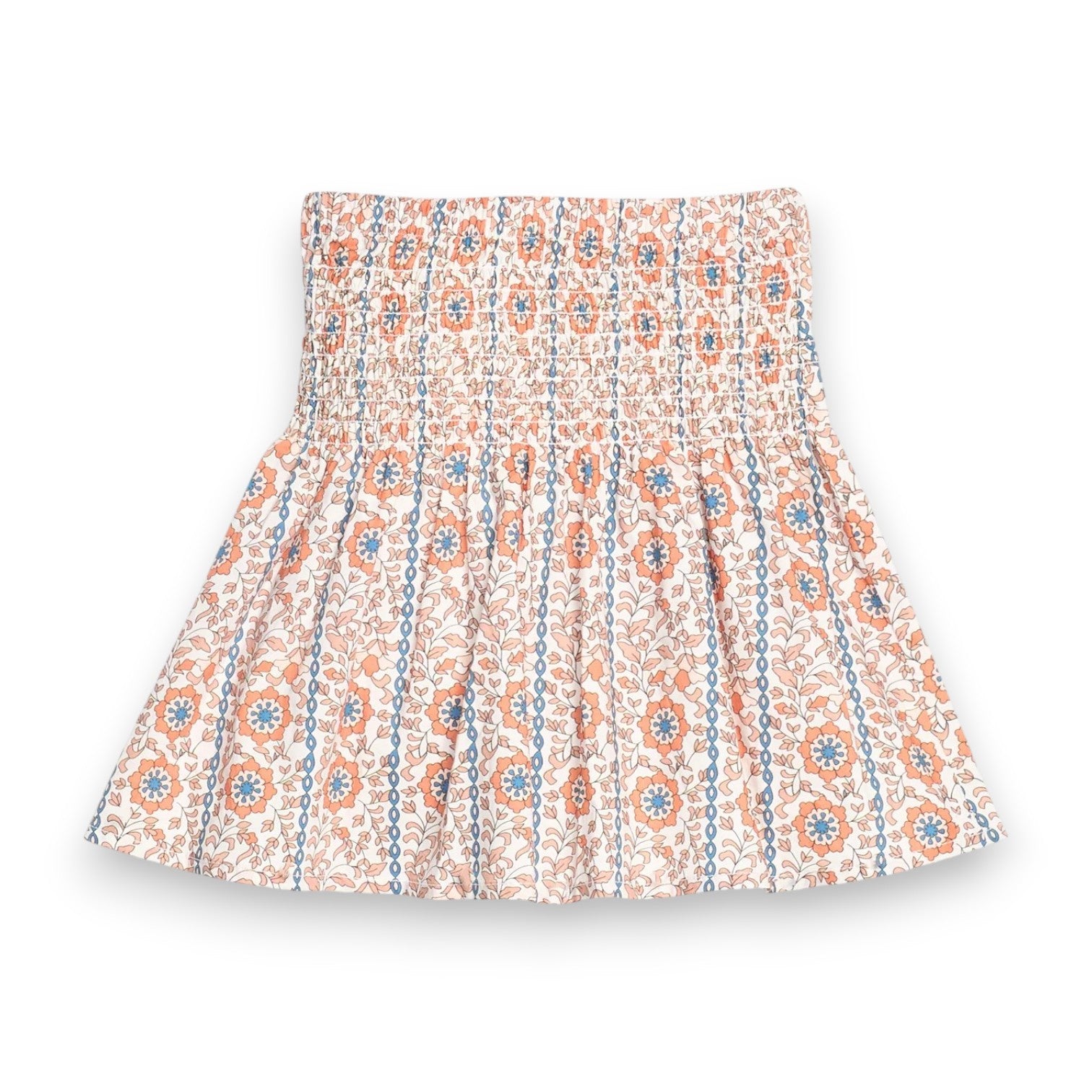 Bisby Shirred Circle Skirt Verbier Vines Orange BA6045 5306
