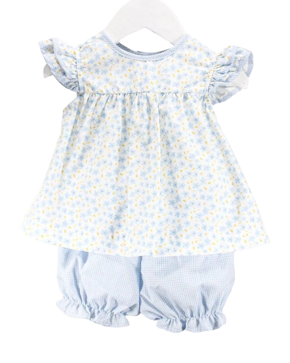 Baby Blessings Blue Floral Bonnie Set BB1569 5302