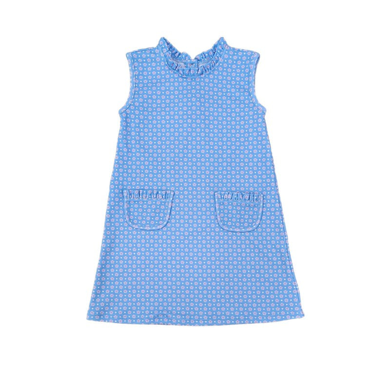 Love George Blue Floral Knit Dress 5302