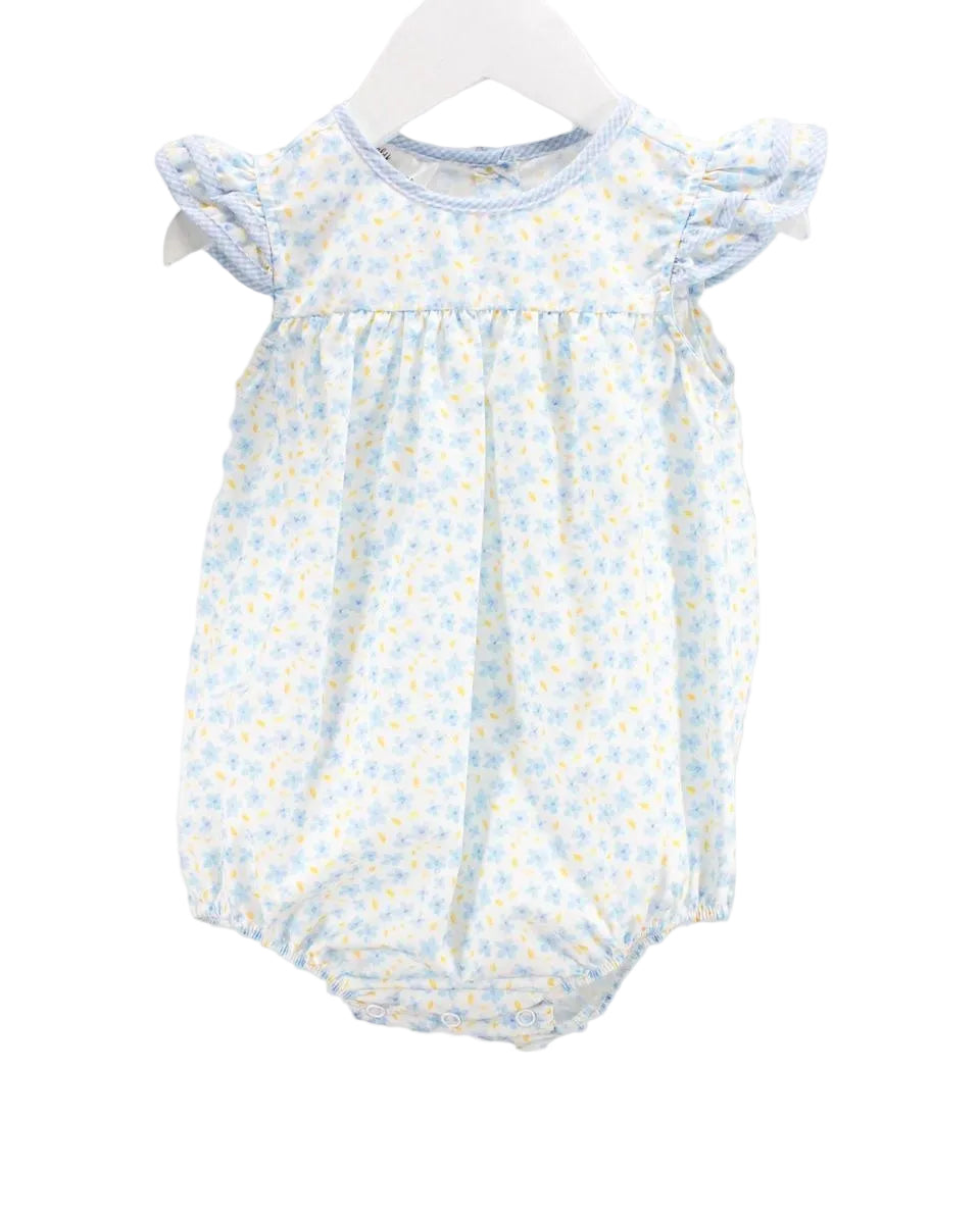 Baby Blessings Blue Floral Bonnie Bubble BB1568 5302