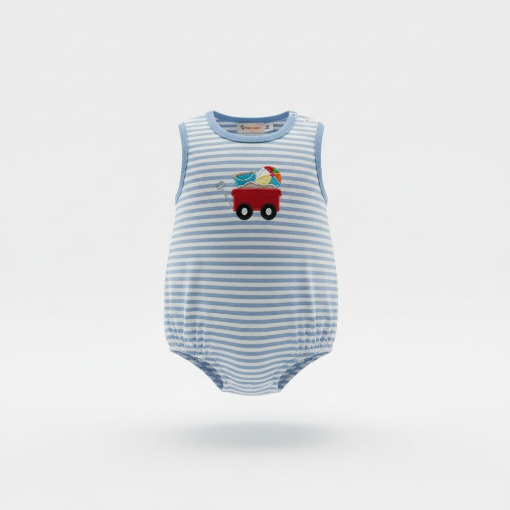 Luigi Sleeveless Striped Bubble W/Applique Spring 26