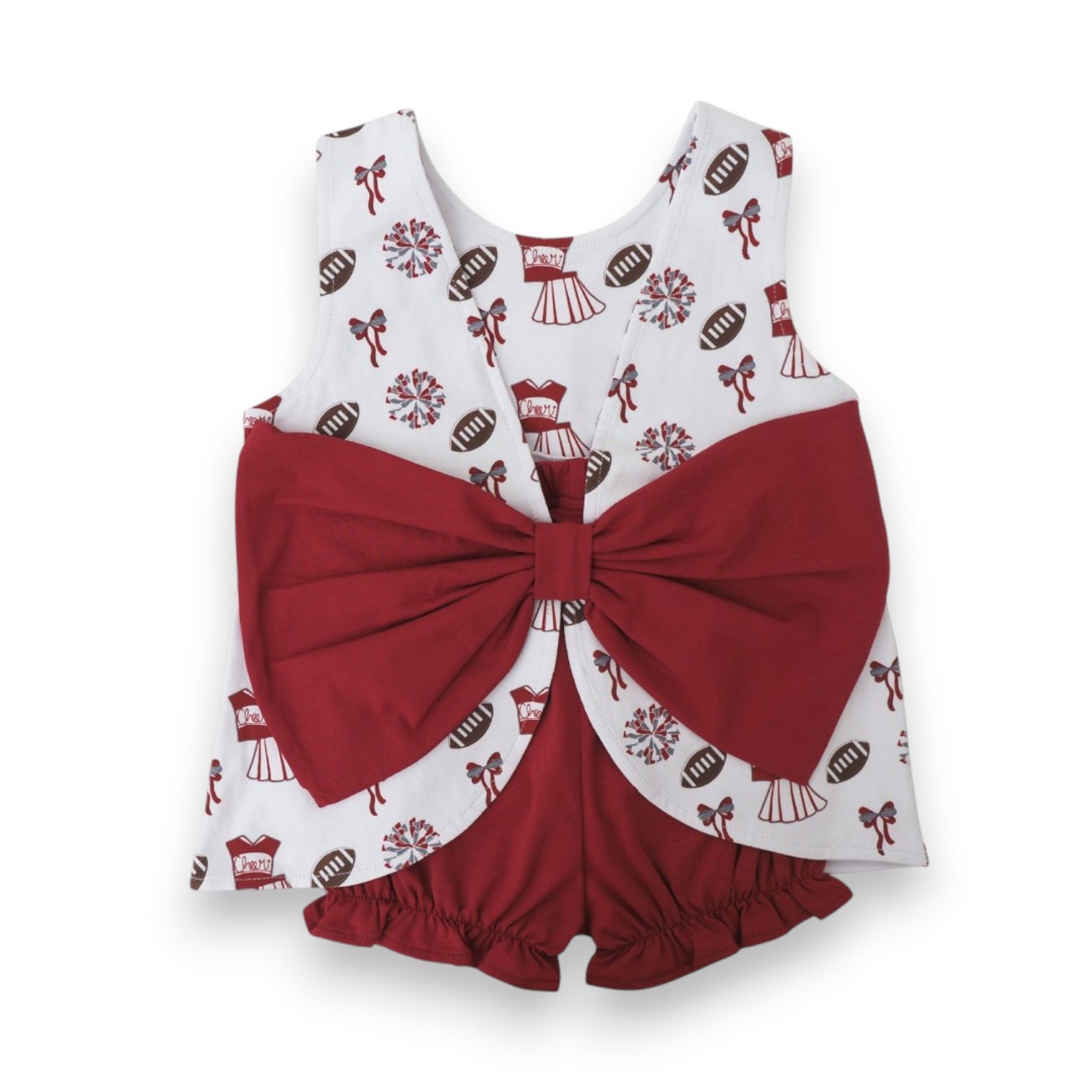 Cypress Row Varsity Dark Red Blaire Bow Back Set